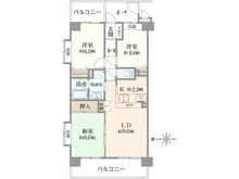 【東京都/北区豊島】コスモ王子神谷 間取り図