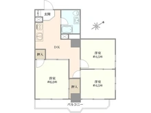 【東京都/足立区大谷田】東和緑野ダイヤモンドマンション 間取り図