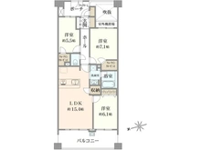 【東京都/北区浮間】ライオンズヴィアーレ浮間公園 間取り図
