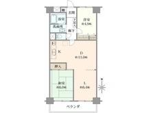 【埼玉県/川口市中青木】グリーンコーポ川口 間取り図