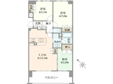 【埼玉県/川口市末広】アデニウム川口元郷 間取り図