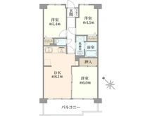【埼玉県/川口市八幡木】グリーンパーク鳩ヶ谷B 間取り図