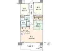 【京都府/京都市西京区桂御所町】パークシティ桂ジオ 間取り図