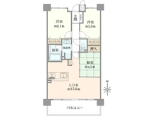 【京都府/京都市右京区西院月双町】パデシオン京都五条 間取り図
