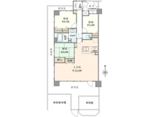 【京都府/京都市中京区西ノ京月輪町】パデシオン御池西ノ京グラン 間取り図
