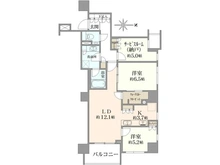【京都府/京都市中京区堀川通姉小路上る】パークホームズ京都二条城 間取り図