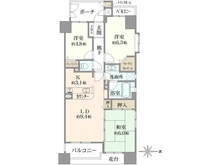 【京都府/京都市下京区下り松町】ユニハイム四条大宮駅前 間取り図