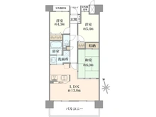 【京都府/京都市右京区梅津神田町】ジオ四条桂川ブライトコア 間取り図