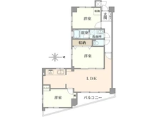 【京都府/京都市上京区堀川通寺之内上る】コスモ堀川寺之内 間取り図