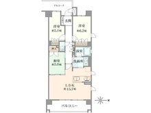 【京都府/京都市北区北野東紅梅町】ローレルコート京都北野 間取り図