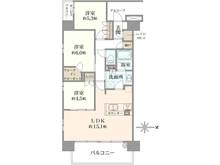 【京都府/京都市右京区西院久田町】クレヴィア京都西院 間取り図
