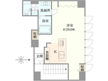 【京都府/京都市上京区西船橋町】アクシルコート堀川今出川 間取り図