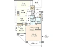 【京都府/京都市左京区松ケ崎井出ケ海道町】グラン・ブルー北山通 間取り図