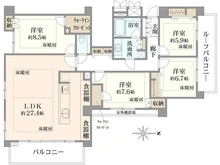 【京都府/京都市中京区両替町通二条下る】アバンエスパス烏丸御池 間取り図