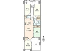 【京都府/京都市下京区西七条東久保町】コスモシティ梅小路公園 間取り図