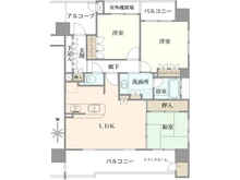 【京都府/京都市下京区不明門通五条下る】ネバーランド烏丸五条 間取り図