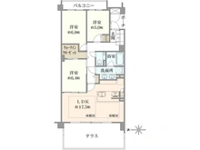 【京都府/京都市東山区粟田口三条坊町】グランドヒルズ京都東山ロジュマン 間取り図
