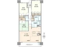 【京都府/京都市下京区西七条東御前田町】シーンズ京都西大路五条パークホームズ 間取り図