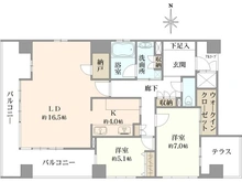 【京都府/京都市上京区室町通椹木町下る】ザ・サンメゾン京都御所西 間取り図