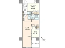 【京都府/京都市右京区西京極堤下町】イニシア桂大橋 間取り図