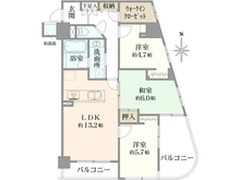 【京都府/京都市上京区寺之内竪町】プリオーレ24堀川紫明 間取り図