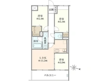 【京都府/京都市左京区北白川西町】リーガル京都北白川 間取り図