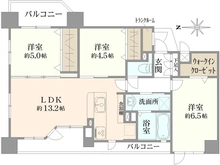 【京都府/京都市下京区室町通松原下る】パルコート四条室町 間取り図