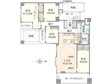 【京都府/京都市中京区冷泉町】サンマンションドゥーシェ室町冷泉町 間取り図