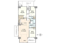 【京都府/京都市右京区西院高田町】プレミスト京都西院 間取り図