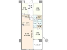 【京都府/京都市右京区西京極堤下町】イニシア桂大橋 間取り図