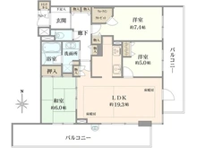 【京都府/京都市下京区高野堂町】エアリアル・シティ四条堀川 間取り図