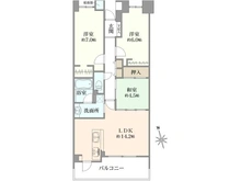 【京都府/京都市西京区桂下豆田町】ディアエスタミオ桂壱番館 間取り図