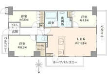 【京都府/京都市山科区椥辻西浦町】プレミスト山科椥辻ザ・テラス 間取り図