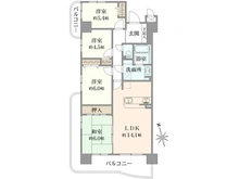 【滋賀県/大津市茶が崎】ルネ大津皇子が丘ロイヤルビュー 間取り図