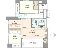 【京都府/京都市中京区御所八幡町】グラン・ブルー御池高倉 間取り図