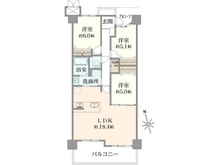 【京都府/京都市右京区西京極中沢町】サンシティ西京極1番館 間取り図
