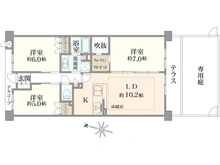 【京都府/京都市右京区宇多野御屋敷町】ル・パルトネール京都御屋敷町 間取り図