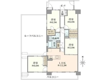 【京都府/長岡京市今里】長岡京グリーンマンション 間取り図
