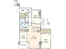 【京都府/京都市中京区西ノ京南大炊御門町】シャリエ京都円町 間取り図