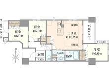 【京都府/京都市山科区椥辻草海道町】イーグルコート山科椥辻ステーションフロント 間取り図