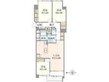 【京都府/京都市上京区東堀川通一条上る】サンレジデンス錦綾東堀川 間取り図
