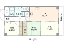 【京都府/京都市南区久世高田町】桂ガーデンハイツ 間取り図