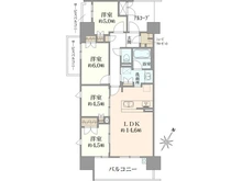 【滋賀県/大津市茶が崎】プレサンスレジェンド琵琶湖 間取り図