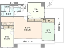 【京都府/京都市西京区牛ケ瀬西柿町】エル・パティオ桂南 間取り図