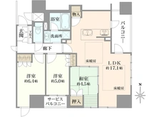 【京都府/京都市中京区六角通烏丸東入】プレミスト京都六角通堂之前町　3階 間取り図