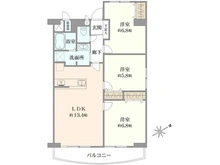 【京都府/京都市伏見区深草出羽屋敷町】ファミール伏見 A棟 間取り図