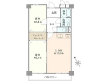 【京都府/京都市伏見区上油掛町】ハイツ伏見桃山 間取り図