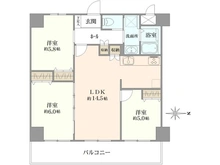 【京都府/京都市上京区西堀川通上長者町下る】ライオンズマンション西陣南 間取り図