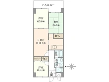 【京都府/京都市伏見区東組町】パークテラス桃山 間取り図