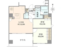 【京都府/京都市中京区柳馬場通二条上る】シャリエ御所南柳馬場二条 間取り図